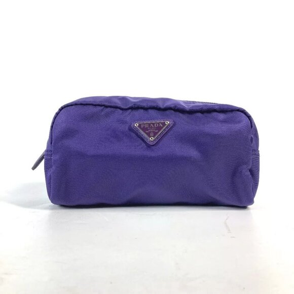 PRADA 1NA350 triangle logo triangle logo plate Cosmetics Pouch Makeup Pouch ...